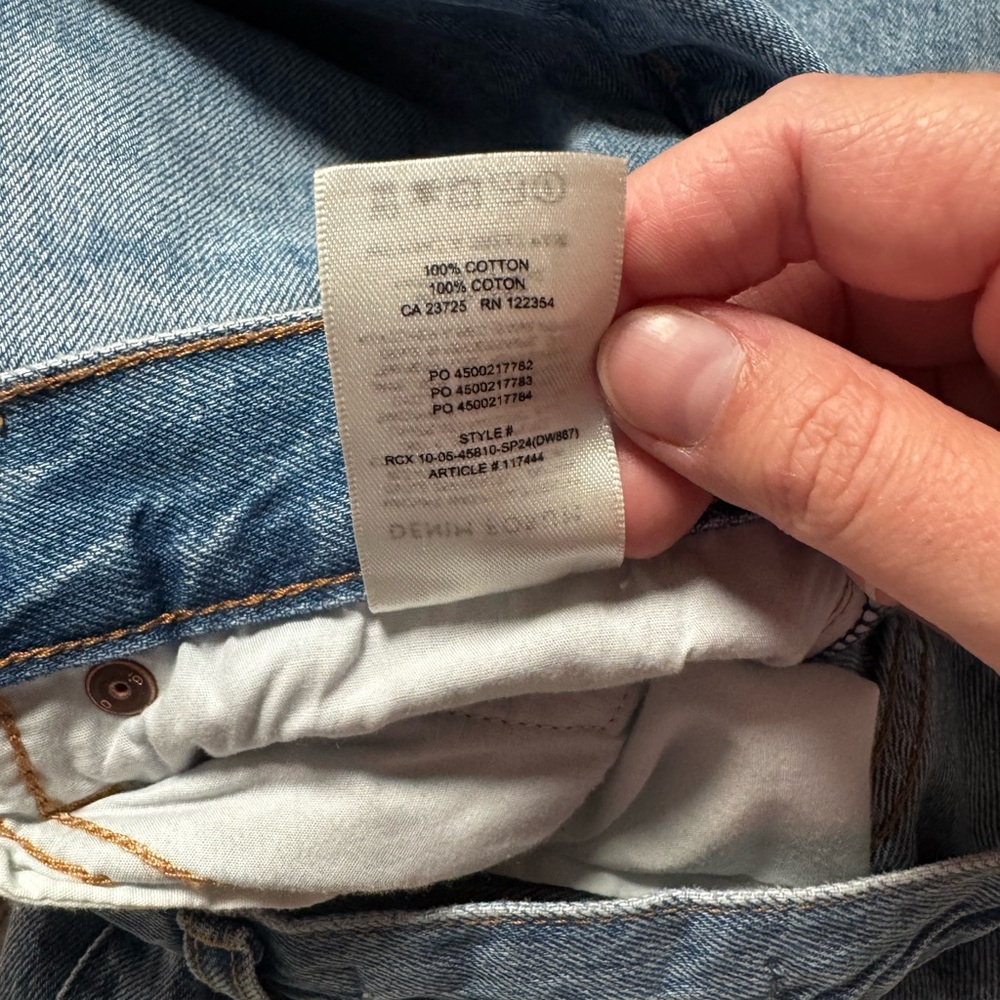 Denim Forum The 90’s Kate Mid Rise Baggy 28 Blue - Picture 8 of 8